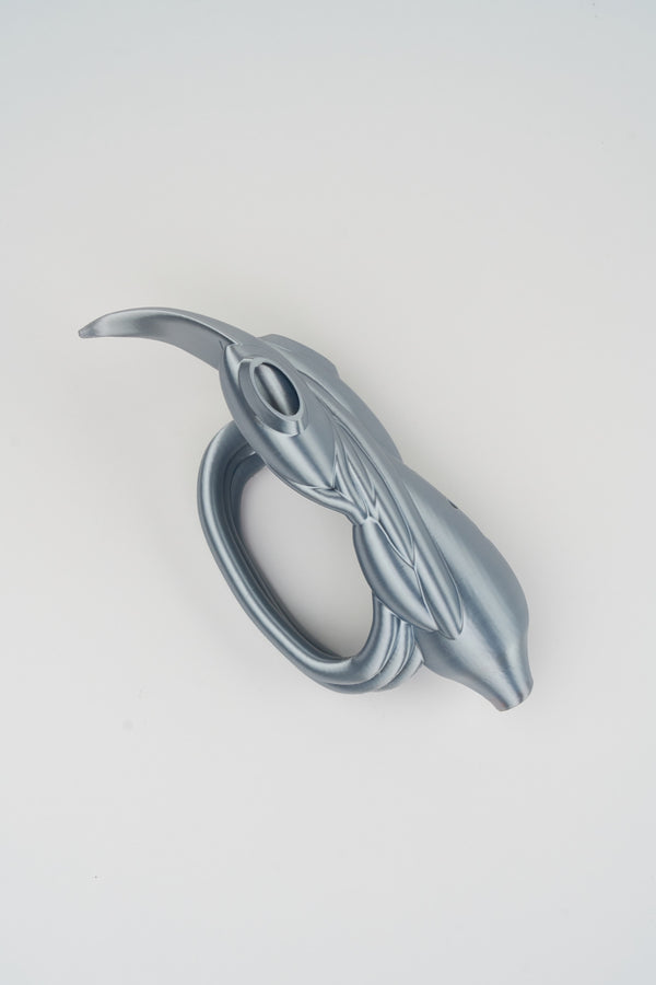 Silver Pulse Playable Flute Bracelet