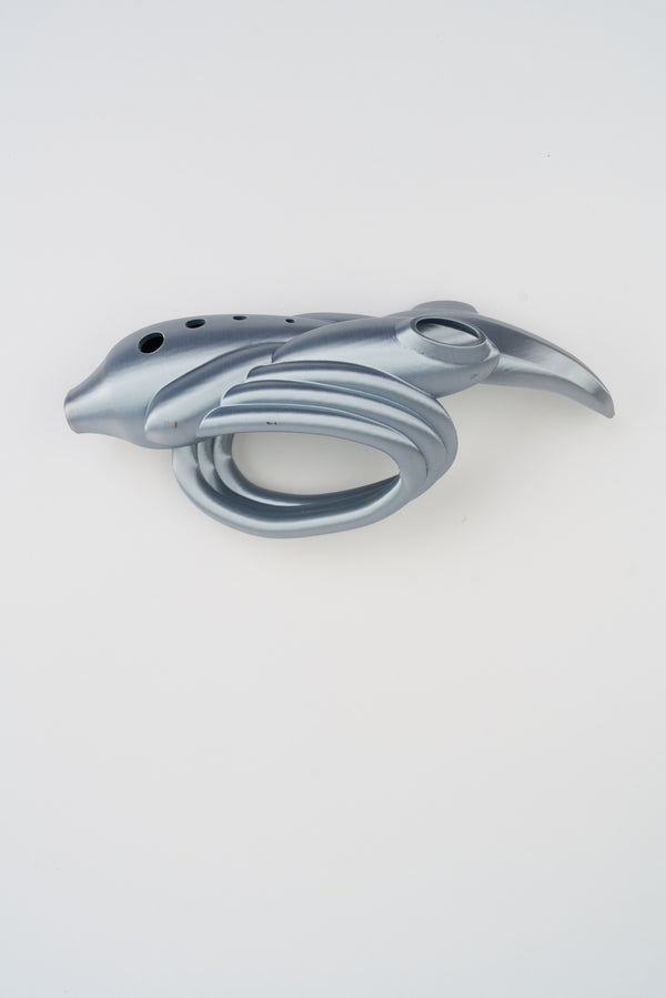 Silver Pulse Playable Flute Bracelet