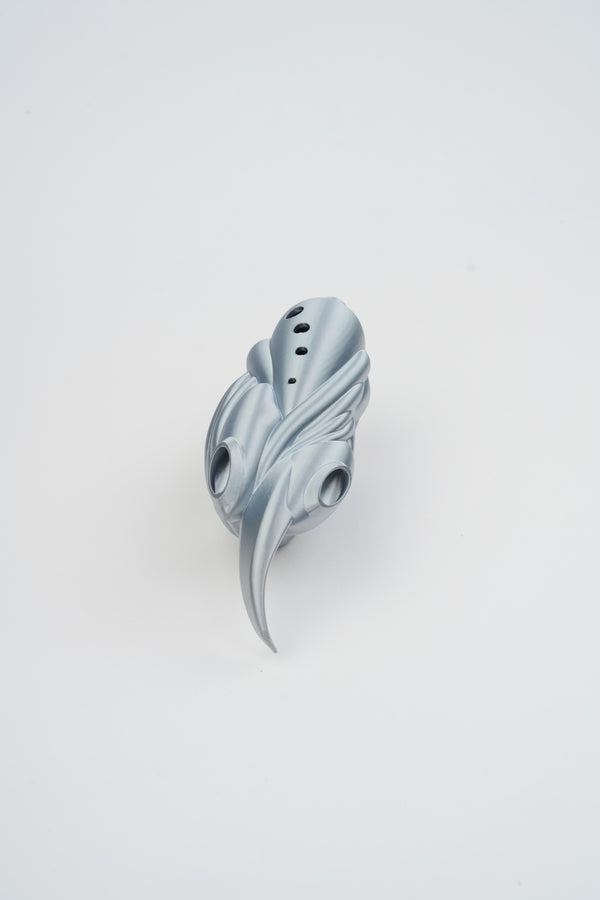 Silver Pulse Playable Flute Bracelet