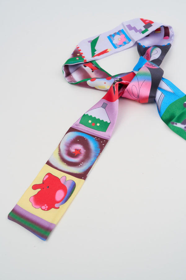 On the Road Silk Scarf